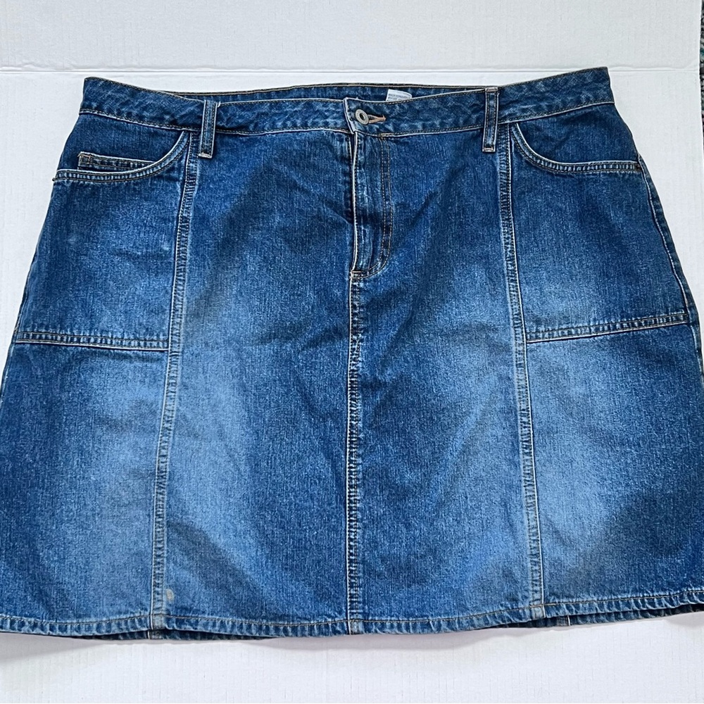 Classic Blue Denim Mini Skirt